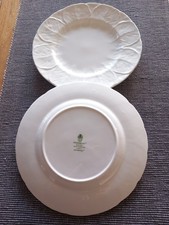 WEDGWOOD Countryware WHITE CABBAGE LEAF Small China Oval PLATE/ Decorative DISH