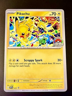 Pikachu Prom 2025 World Championships SVPEN 225 Pokemon Misprint