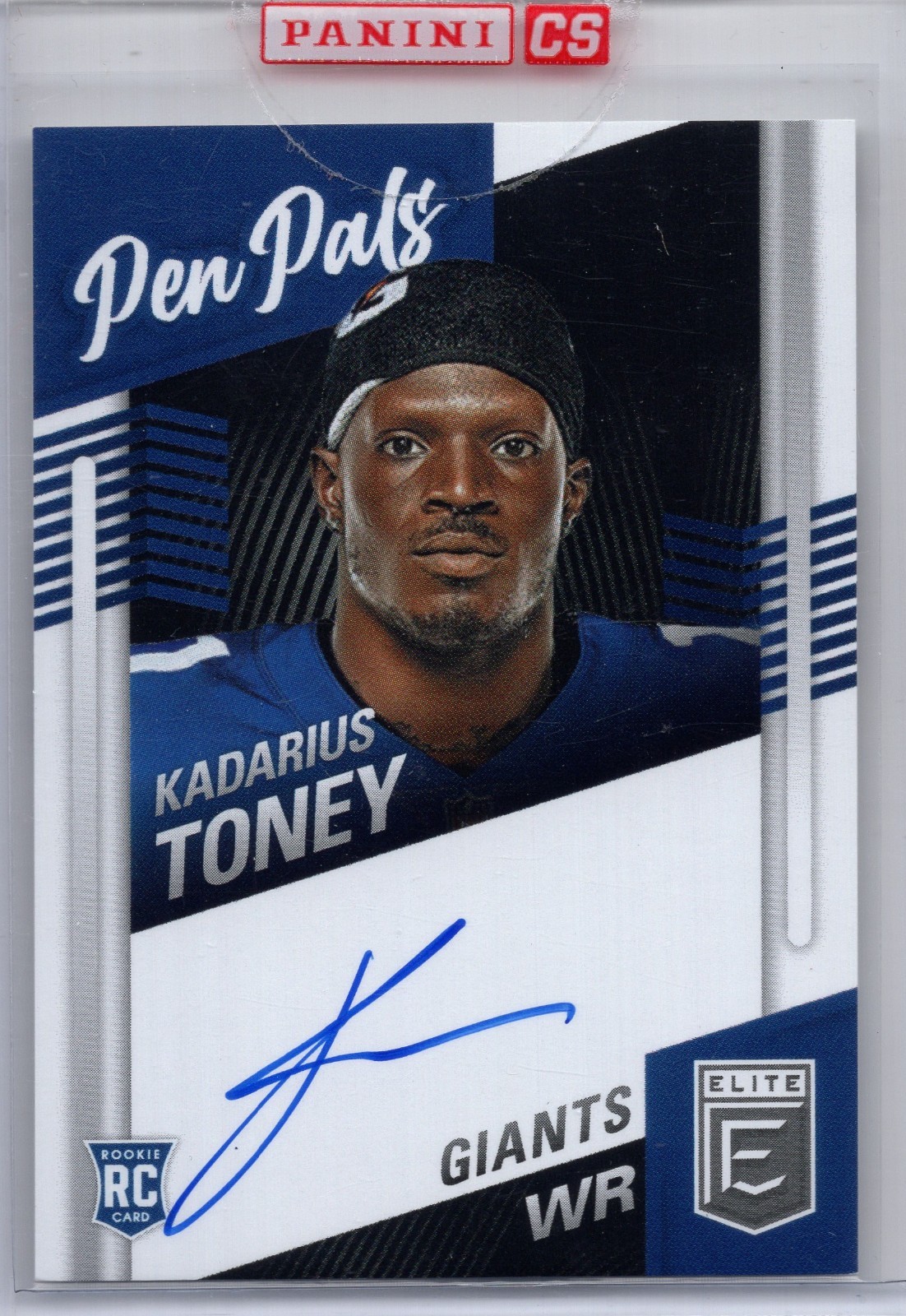 Kadarius Toney Panini Donruss Elite Pen Pals #PPKTO Blue Ink