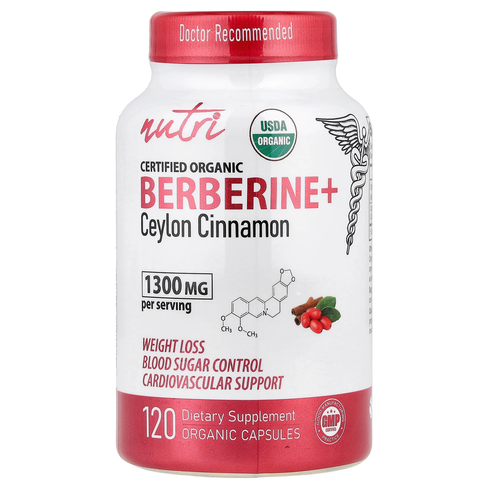 Органический берберин цейлонская корица 120 органических капсул 7190₽