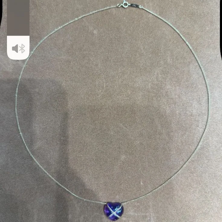 Collar Colgante Tiffany & Co. Oro Amarillo 18K Amatista Cruz Corazón 18.5" 47cm Foto 2 de 4