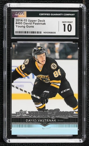 2014-15 Upper Deck Young Guns David Pastrnak #495 CGC 10 Gem Mint Rookie RC