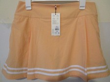CALIA 15" TrueLight UPF 50 Side Zip 4 Pocket Womens Skort Peach Sherbert Size 10