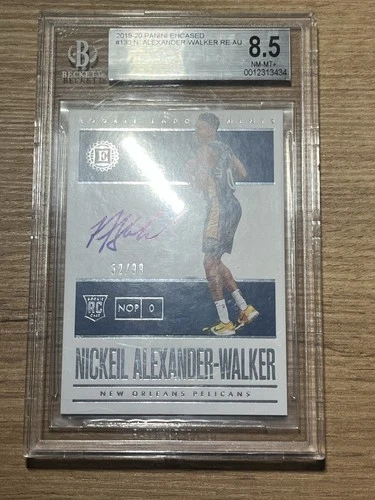 2019 Panini Encased Auto Nickeil Alexander-Walker BGS 8.5 /99 rookie RC
