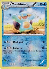 Marshtomp 34/160 Uncommon Primal Clash Pokemon Reverse Holo Moderately Played