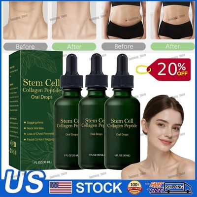 Lotmay Stem Cell Collagen Peptide Oral Drops Natural Advanced Body Care Liquids