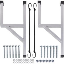 2pcs Aluminum Cargo Trailer Side Mount Ladder Racks Fit For Enclosed Cargotraile