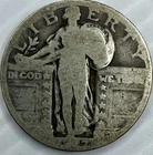 1927 Silver standing Liberty Quarter Dollar In Circulated Condition