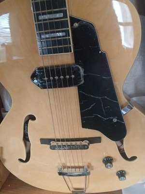 Grote Electric Guitar Matte Finish Simi-Hollow Body GT335-04 Mahogany And Maple