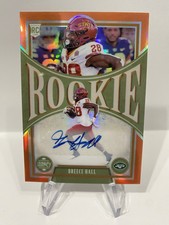 BREECE HALL 2022 Panini Legacy 027/125 Auto Orange Holo Refractor RC