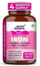 The Body Reserve Chelated Iron + Vitamin C Ta...