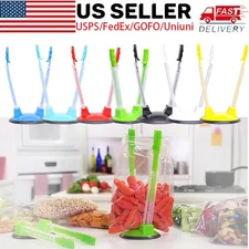 Baggy Rack Freezer Bag Holder Stand for Food Meal Prep Bag Kitchen Gadget