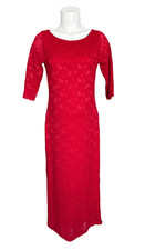 Pinkblush Women’s Red Floral Lace Mesh Overlay Maxi Dress Size Small