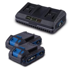Starterkit mit 2x 20V 2.0Ah Akkus und dualem ...