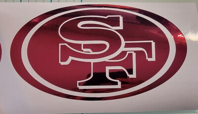 #ad San Francisco 49ers Vinyl Decal Windows Cars Trucks Bumpers Laptops Lockers Etc. $2.99