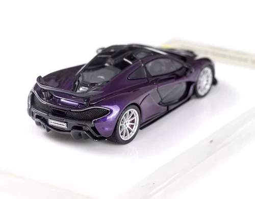 Modellino auto DMH 1:64 viola P1 super racing sport resina pressofusa collezione - Foto 5 di 6