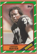 1986 TOPPS FOOTBALL LESTER HAYES #74 RAIDERS NM *A15380