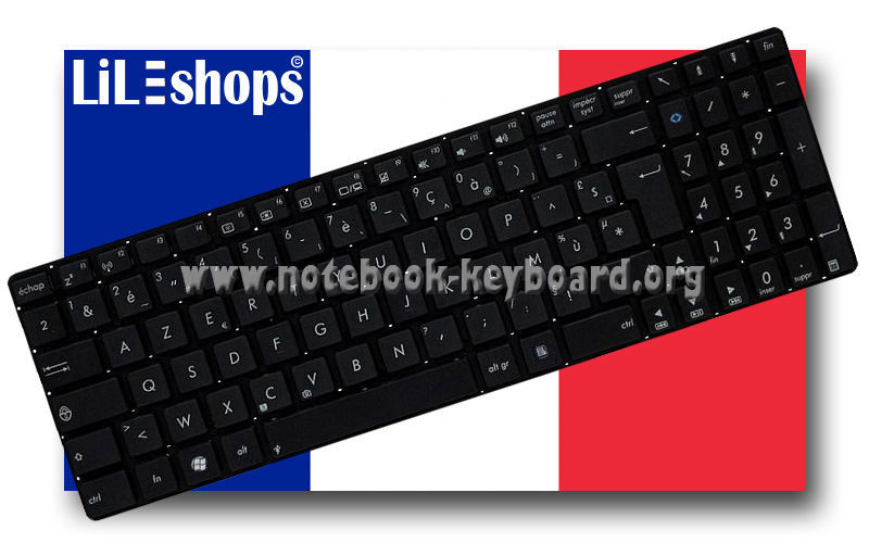 Clavier AZERTY Français D'origine Pour PC Portable Asus - Références MP-12F56F0, 0KN0-N31FR22 - Neuf