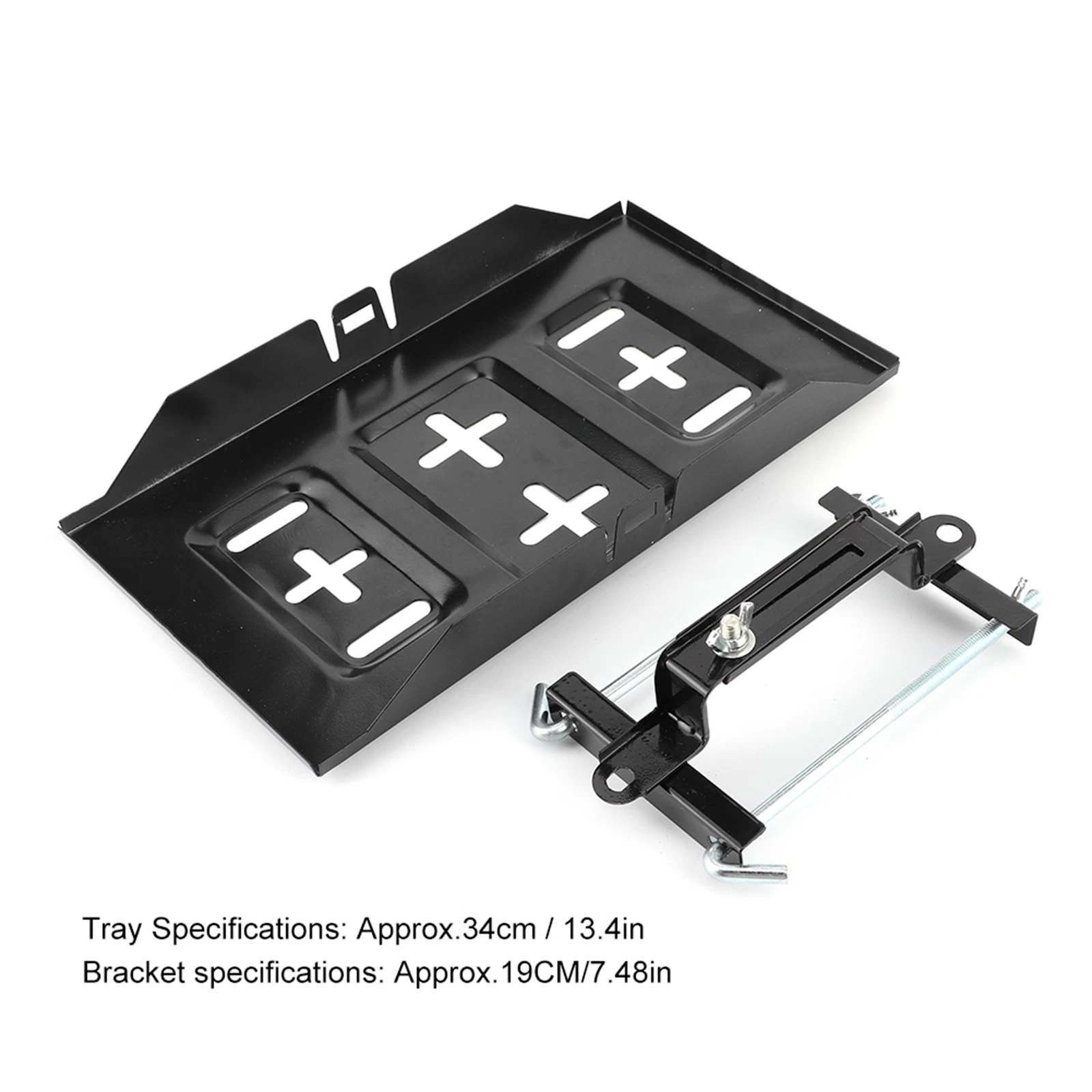 Storage Battery Holder Tray Mount Hold Down Clamp Bracket Kit Car Accessory27CM