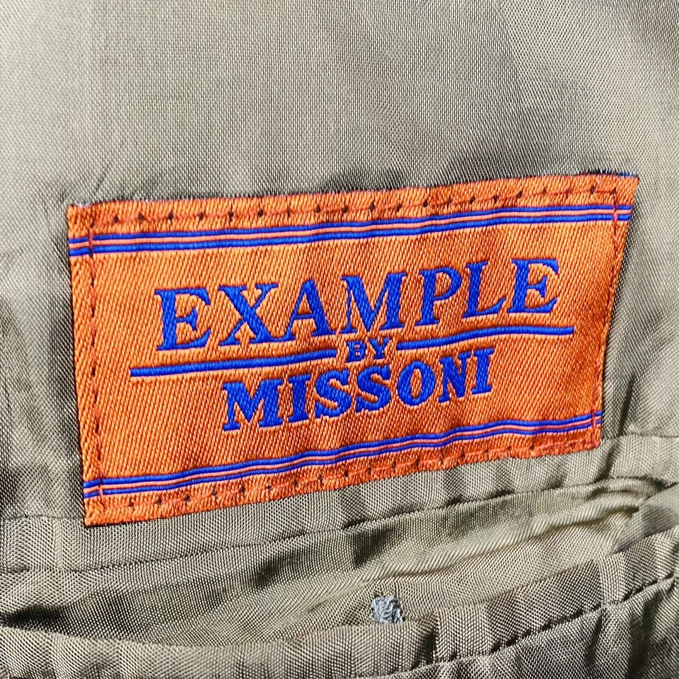 Ejemplo x Abrigo Deportivo Missoni 38R Para Hombres Beige Glen Cuadros 100% Lana Tres Botones Foto 3 de 4