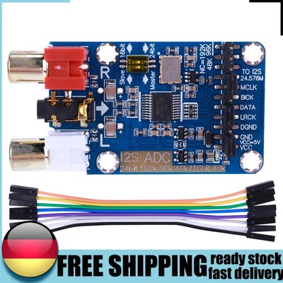 I2S ADC Audio I2S Capture Card Modul 24BIT 192K 96K 48K Audiokartenmodul