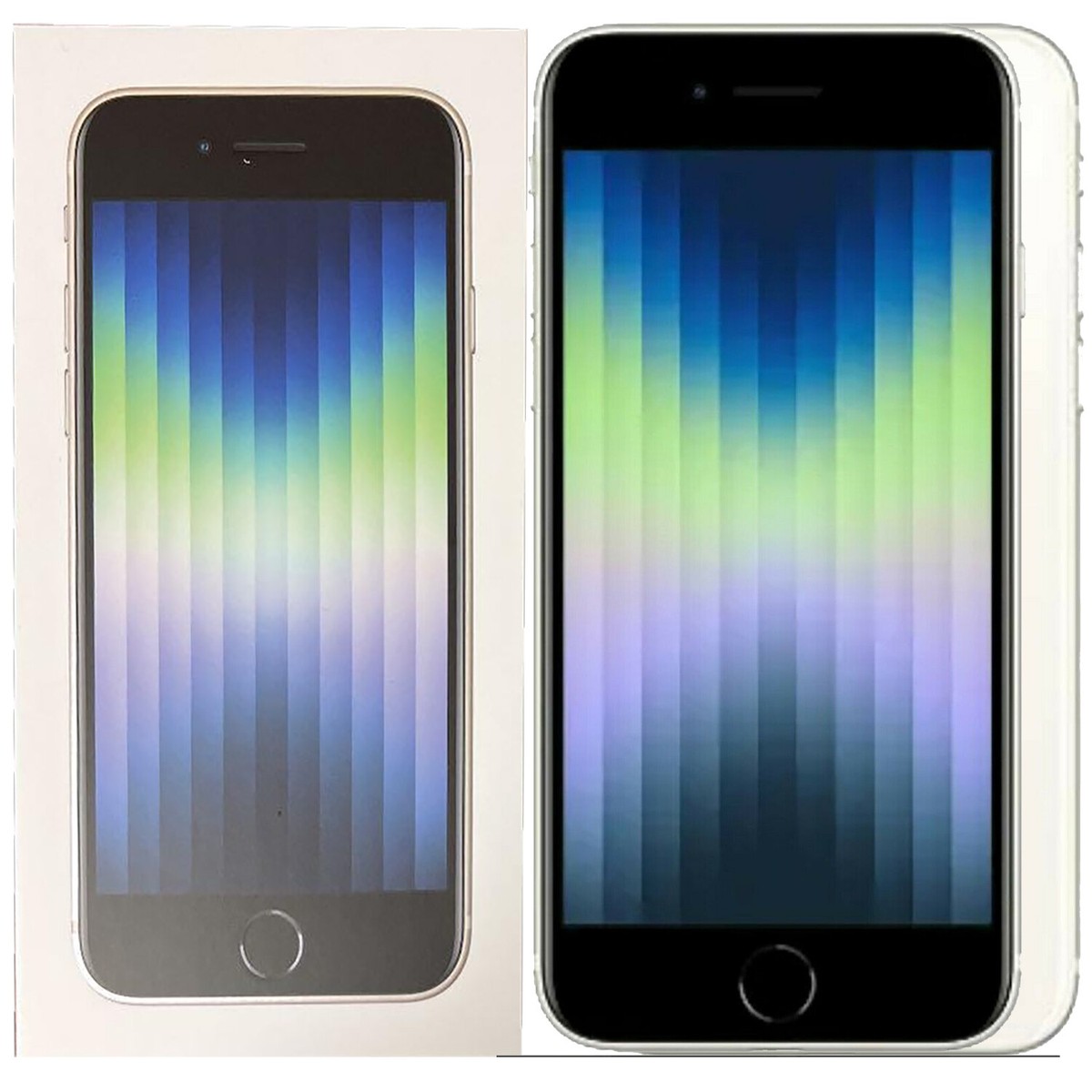 NEW Apple iPhone SE 3 (2022) 5G Starlight 128GB+4GB SIM+eSIM 