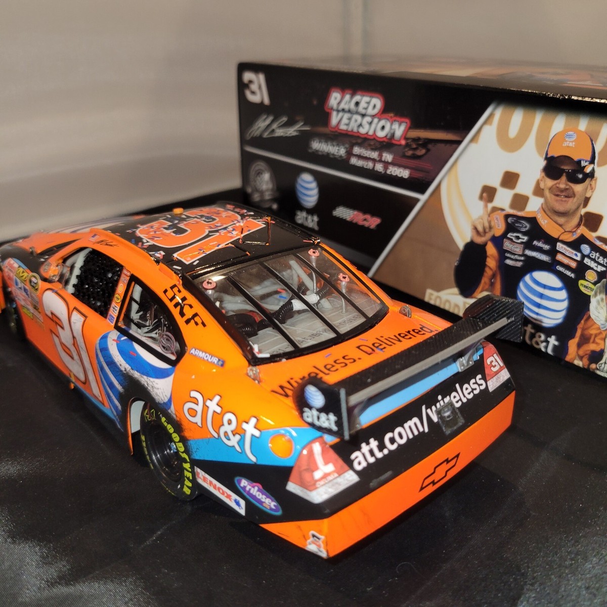 B006】1/24 ジェフ・バートン♯31 AT&amp;Tレーシングカー NASCAR Action OLYMPIC NASCAR #31 AT&T Jeff Burton 2008 ImpalaSS 1