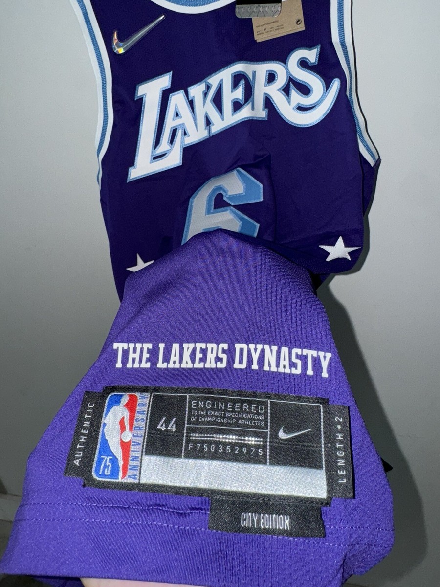 LeBron James Lakers 75th Mixtape City Nike NBA Authentic