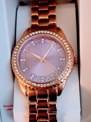 Women's Lavender Xhilaration Wrist Watch With Gold Band NIB