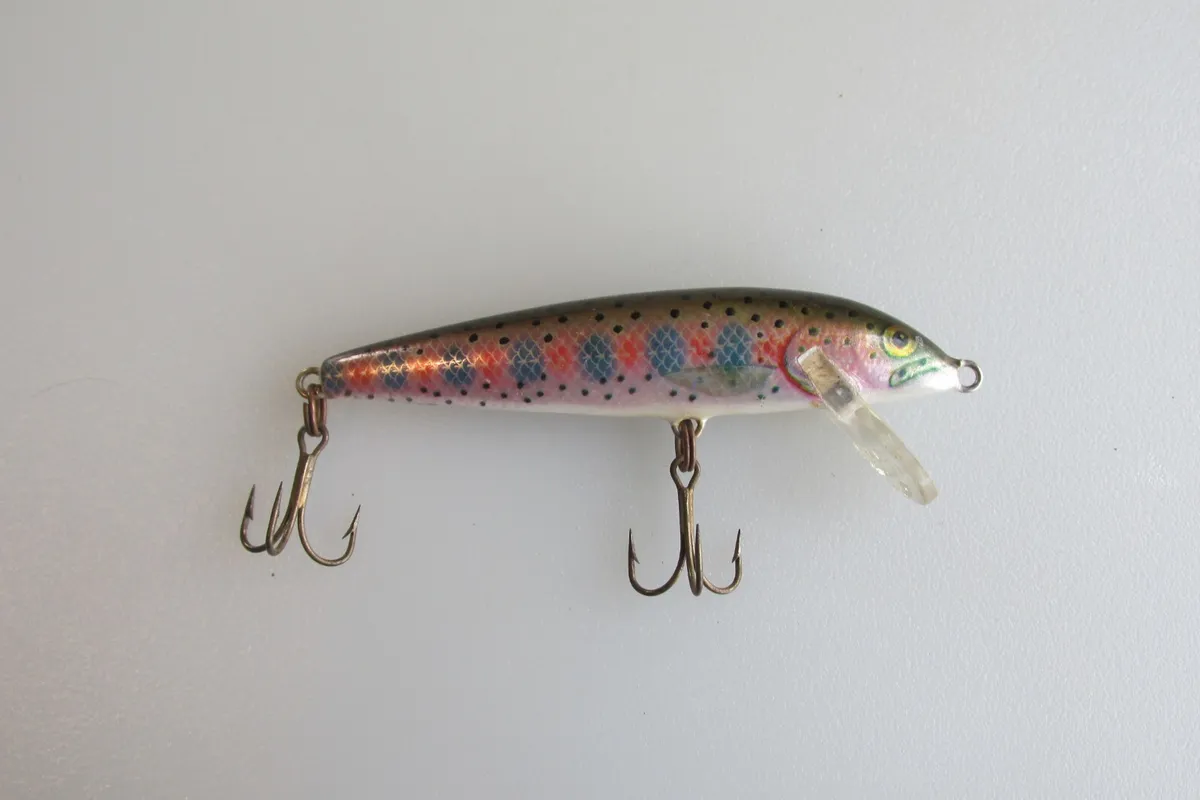 Lot #8600 Rapala Countdown CD-9 RT Rainbow Trout Color Finland Good  Condition