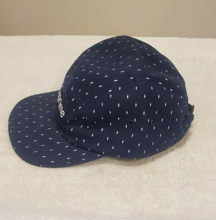 Supreme Box Logo Diamond Navy Snap Back Cap 5 Panel USA Never Worn