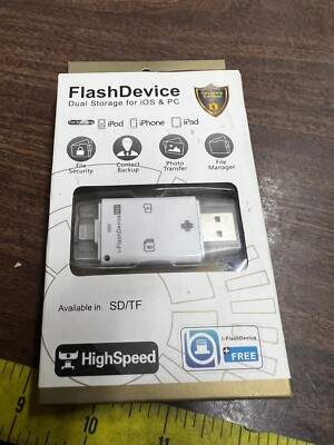 Flash Device dual storage for ios and PC new in box (2B)
