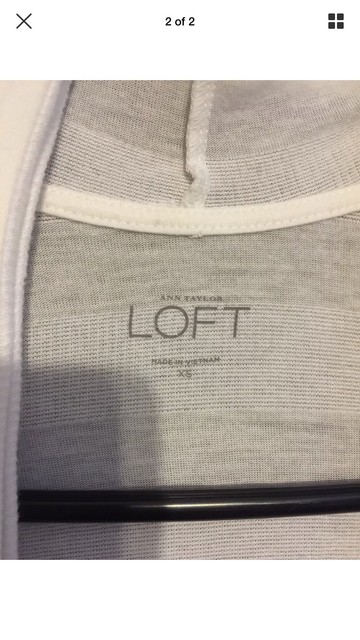 White Xs Loft Cardigan | eBay