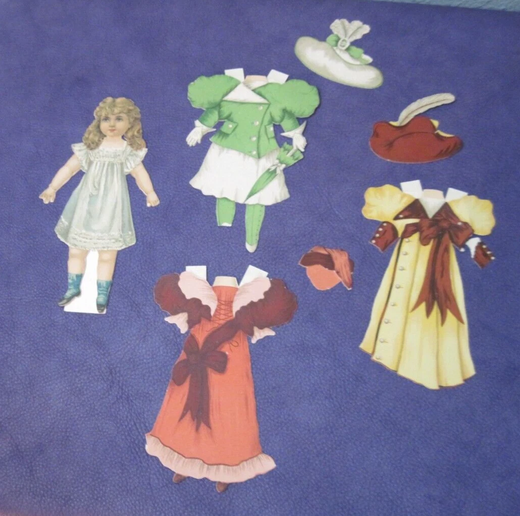 Antique Tuck "Au Bon Marche" #106 DOLLY DELIGHT Paper Doll * Dresses & Hats 1894