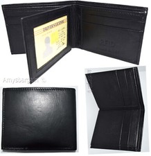 Men's RFID wallet bifold genuine leather protect IDs credit cards new in box.