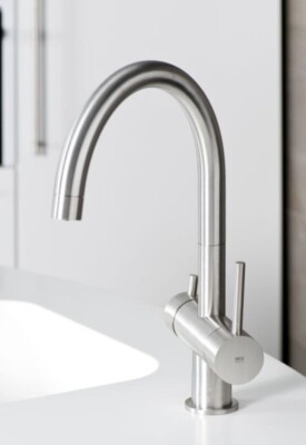 MGS VEDF-M DF Vela Faucet Single MATTE STAINLESS STEEL Hole New in Box!