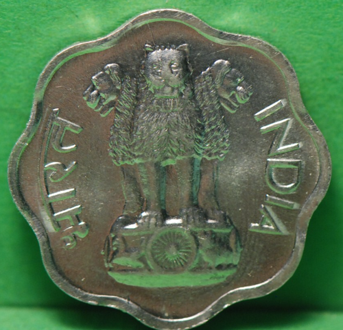 India, 1967-B 2 Paise, 10 mm "2" tipo 2, non circolato+, senza prezzo di riserva, 6-11 - Foto 1 di 2