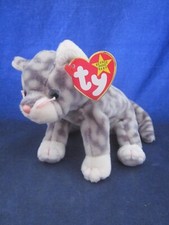TY Beanie Babies Cat Silver VINTAGE NEW with TAG