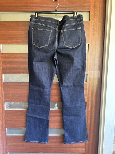 Old Navy "Curvy Profile" Blue Jeans Mid-Rise Straight Leg Size 16 NWT Dark - Picture 2 of 5