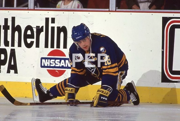 Original NHL Hockey Slide 1993 Buffalo Sabres Game Used Jersey Pat
