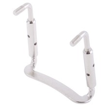 5 Pieces of 4/4 Full Size Violin Chinrest Chin Rest Nickel Plated Clamp