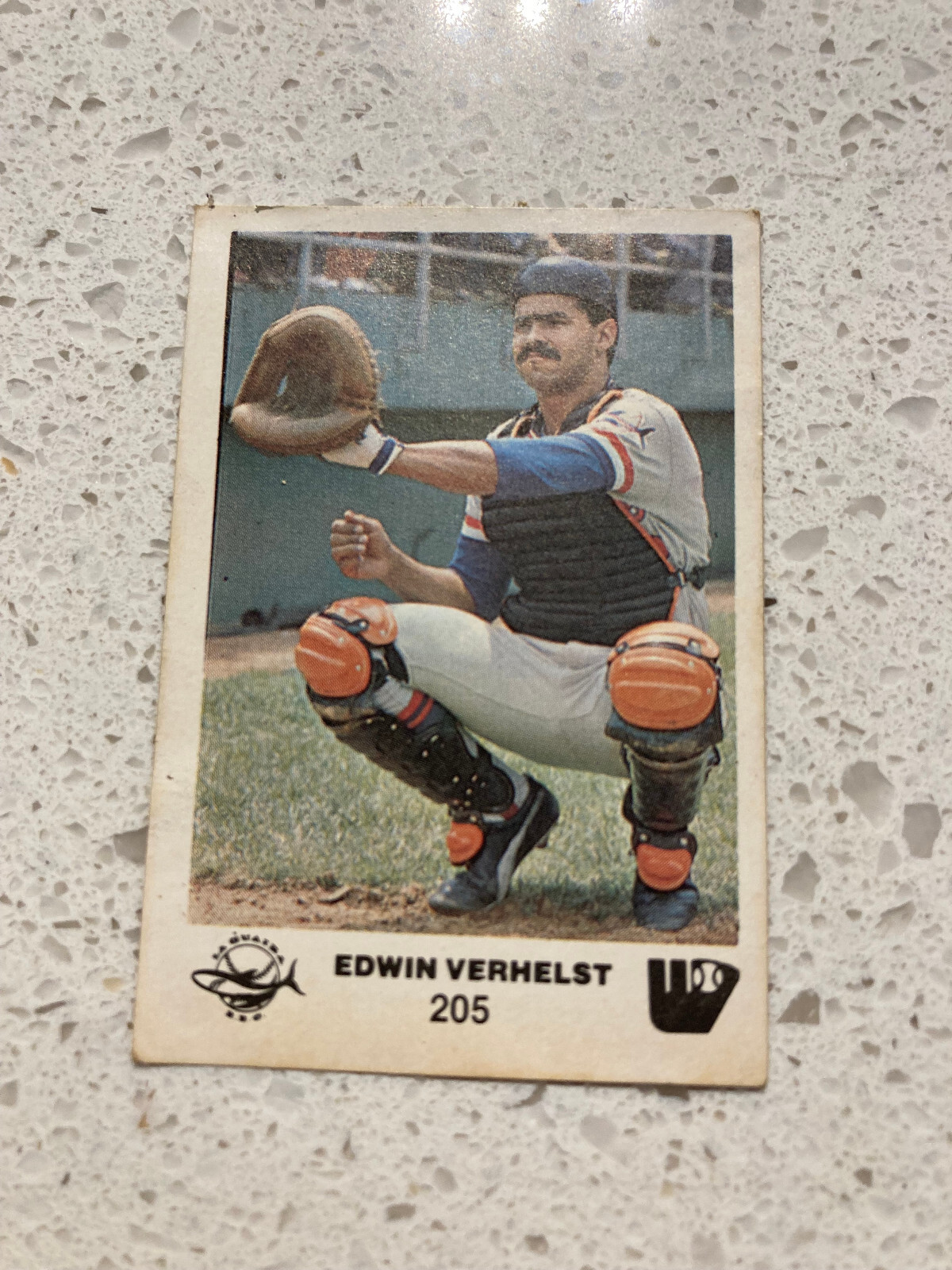 1981-82 Venezuelan Winter League Sticker Edwin Verhelst La Guaira #205 ...