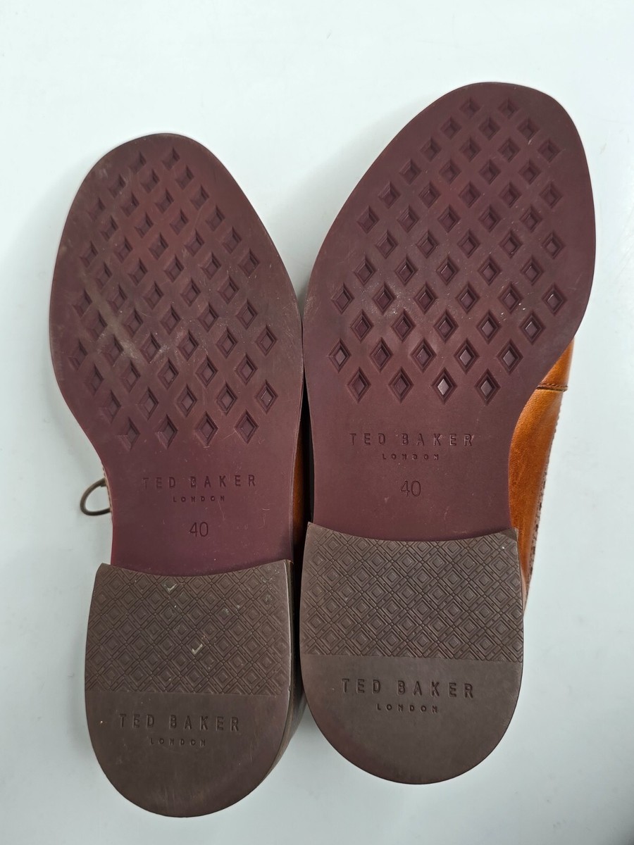 Ted Baker London Mition Wingtip Mens Size 7 Brown Derby  display picture 2