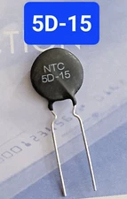 2PCS NTC 5D-15 Power Thermistor Circuit Protection 5 Ohm, 6 Amp, 15mm Disc, USA