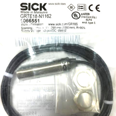 SICK GRTE18-N1162 Cylindrical Photoelectric Sensors,NPN,New