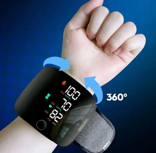 Smart touch LCD wrist blood pressure monitor with heart rate & BP tracking. - Picture 3 of 3