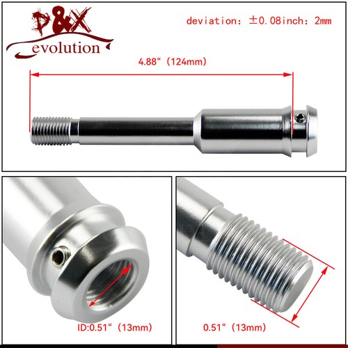 Silver Polished Shift knob +Shifter Extension Straight Lever for VW T4 Van 90-03 - Picture 7 of 9