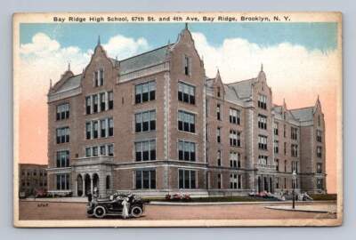 Bay Ridge High School BROOKLYN Antique New York City NYC Postcard ...
