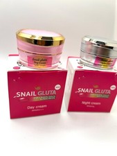 Snail Gluta Collagen Gold Face Cream   Day  Night Combo   Anti-Wrinkle