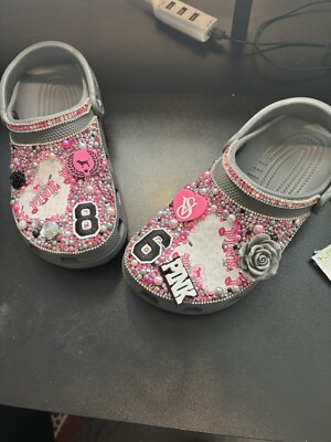 VS PINK  Custom Crocs Size 8